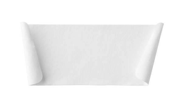 istock Blank white paper sticker label isolated on white background 1288982393