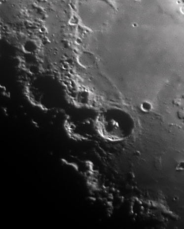 I used a 6 inch telescope to take a picture of this giant valley on the Moon