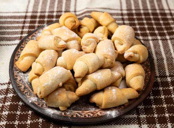 istock Homemade rolls with jam  at home 1288989931