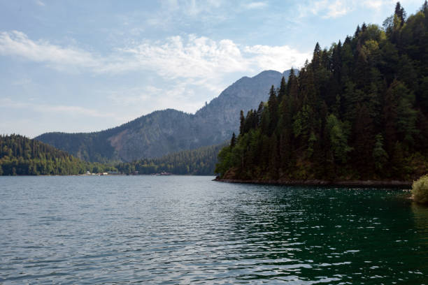 istock Beautiful mountain lake 1288993247
