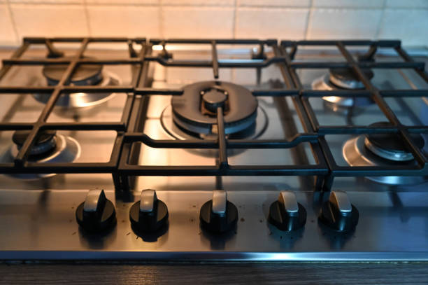 istock kitchen stove with grill for placing pots 1288993668