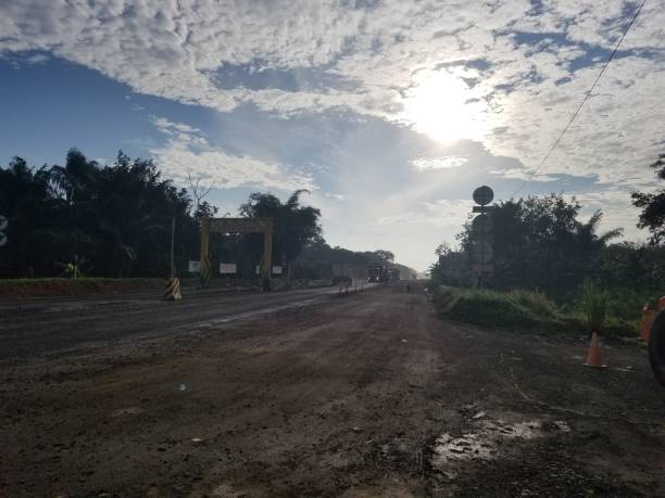 istock Morning Atmosphere on the Hauling Road 1288996390