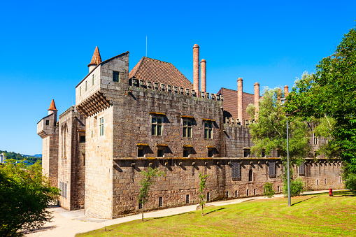 Palace of the Dukes of Braganza or Paco dos Duques de Braganca is a medieval estate in Guimaraes city, Portugal