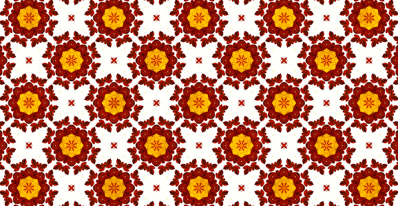 Autumn leaves pattern on white background in Trento, Italy.