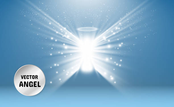Vector illustration Christmas angel. Vector illustration. Angel on a transparent background. free christmas wallpaper backgrounds stock illustrations