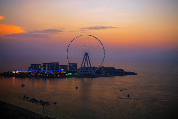 istock Dubai eye, UAE - 08.17.2020 - The largest ferris wheel at Bluwaters island 1289018514