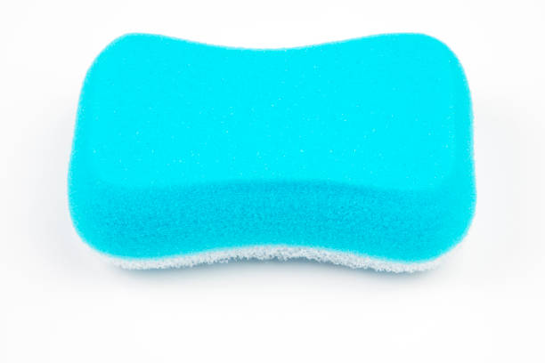 istock sponge for washing in the bathroom on white  background 1289021107