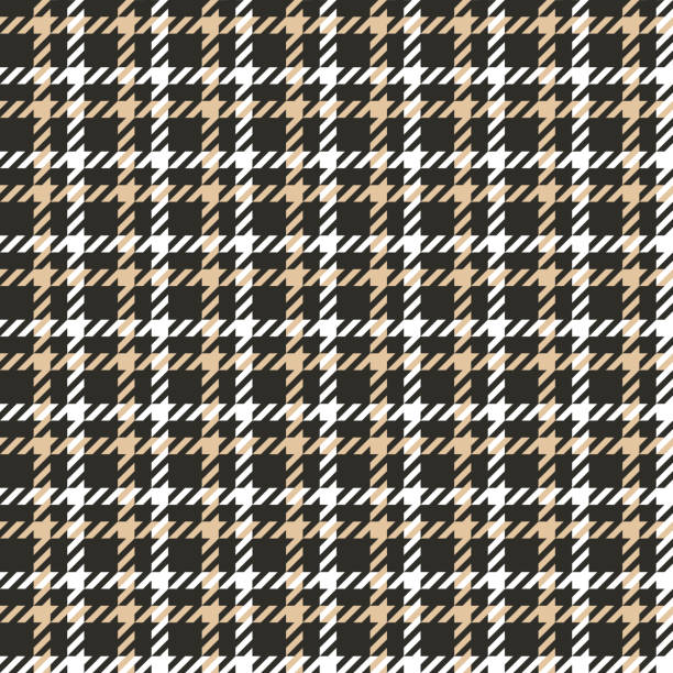 houndstooth бесшовные картины. тартан твидовый принт. - houndstooth pattern geometric shape textile stock illustrations