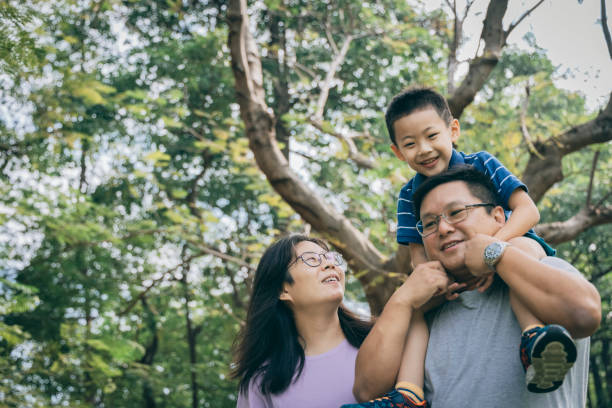 istock Parents play with kid outdoor 1289027459