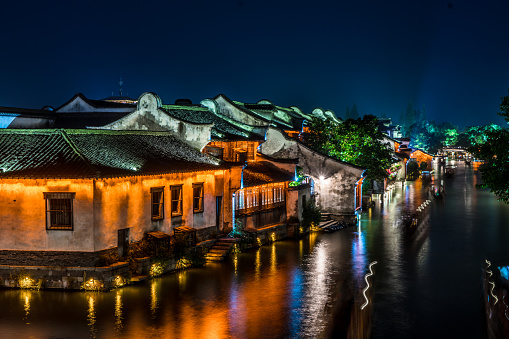 Landscape of Wuzhen, a historic scenic town