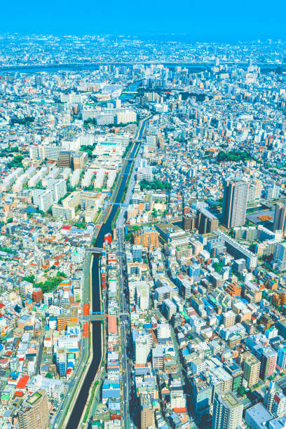 istock Residential and business district in greater Tokyo 1289028462