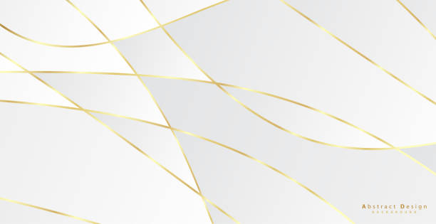 istock Abstract background with gold waves. Luxury paper cut background, golden pattern, halftone gradients, cover template, geometric shapes, modern minimal banner. 3d Vector illustration. 1289033942