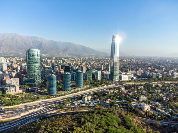 istock Aerial view of Santiago de Chile 1289039294