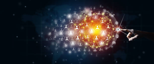 istock Global business and people connection concept. 1289049336