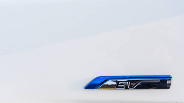 istock EV lettering on the whiite background. Space for text. Electric car concept. 1289050882