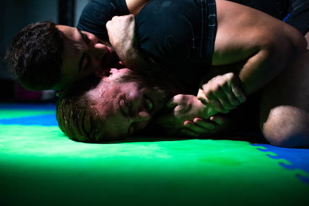 Close-Up Of Men Arm Wrestling