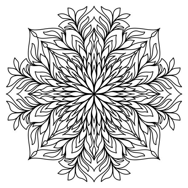 Mandala Pattern Coloring Book Stock Illustration - Download Image Now -  Abstract, Art, Art And Craft - iStock