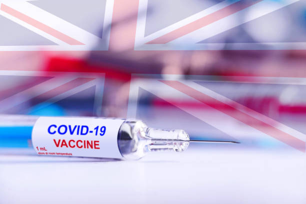 COVID-19, coronavirus vaccinations in United Kingdom stock photo