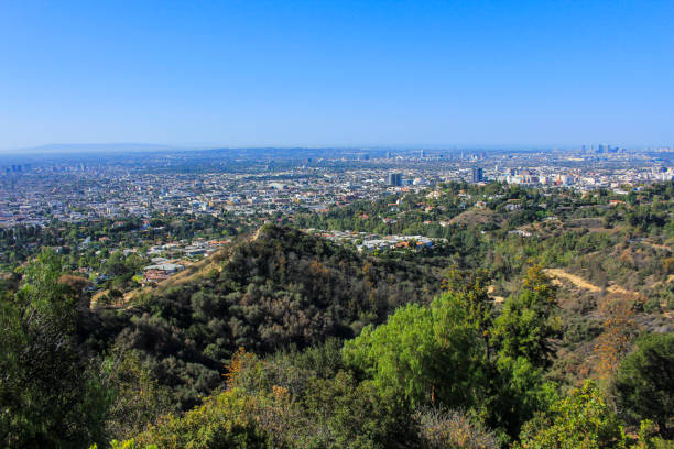 istock LA city downtown from mountains 1289070070