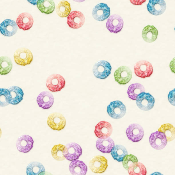 istock breakfast with colored cereals and milk seamless background 1289070093