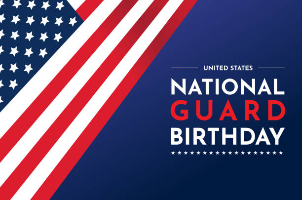 National Guard birthday poster. Vector National Guard birthday poster. Vector illustration. EPS10 national guard stock illustrations