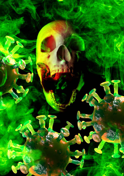 istock Coronavirus Screaming Skull 3D Illustration 1289072657