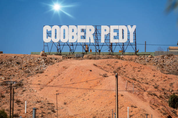 lettering Coober Pedy in south Australia An image of a lettering Coober Pedy in south Australia opal photos stock pictures, royalty-free photos & images