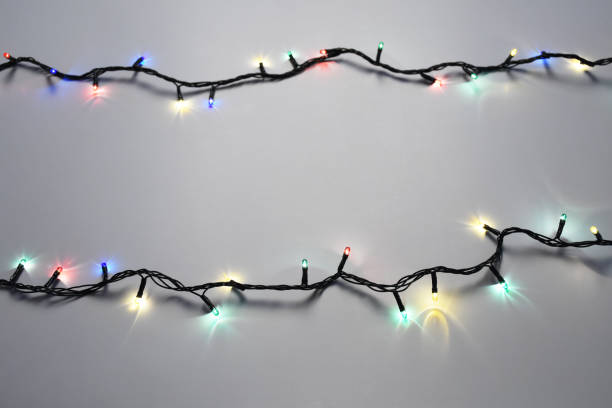 istock Christmas ligths on the dark gray background 1289074976