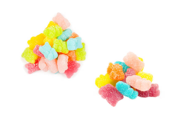 istock Jelly sweats bears isolated on white background. 1289078418