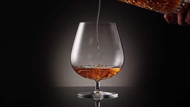 pouring cognac