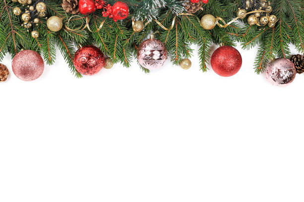 istock Christmas background and new year concept, winter banner, abstract defocused light background with decorations in snow, background image for advertising space for text, 1289080189