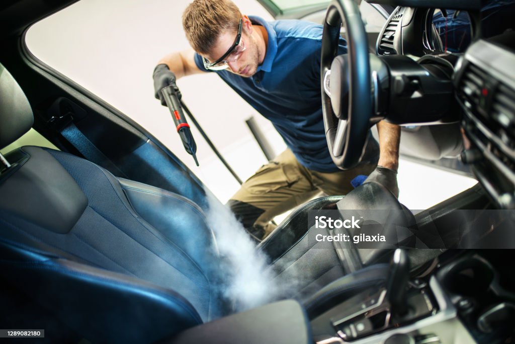 Car Detailing Service Deep Interior Cleaning Stock Photo