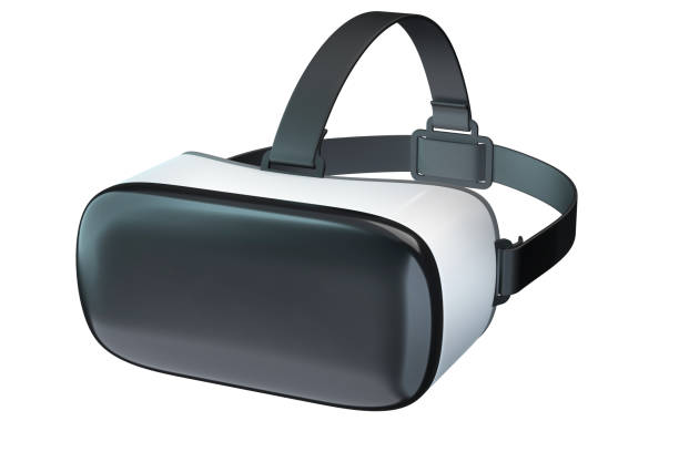 istock 3D render of Virtual Reality googles isolated on white 1289083397