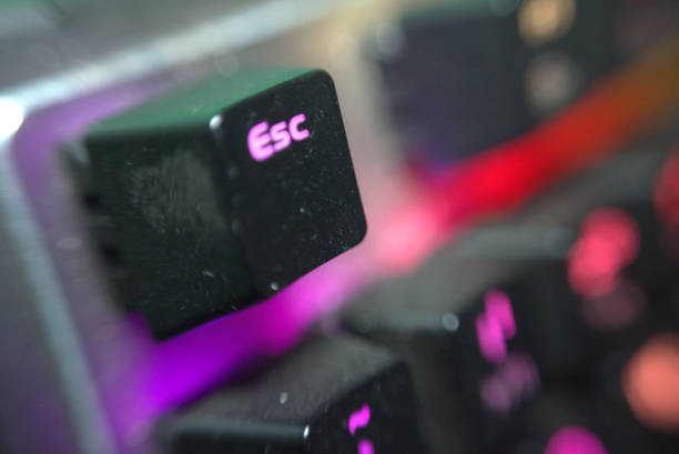 istock black keyboard colorful lights pattern with focus knob esc1 1289086787