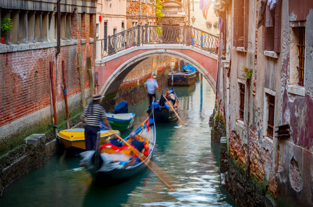istock Tourists in a gondola, Venice, Italy 1289087509