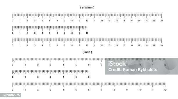 Understanding Rulers Ruler Metric And Inch Rulers Ruler Scale Vector Isolated Elements ...