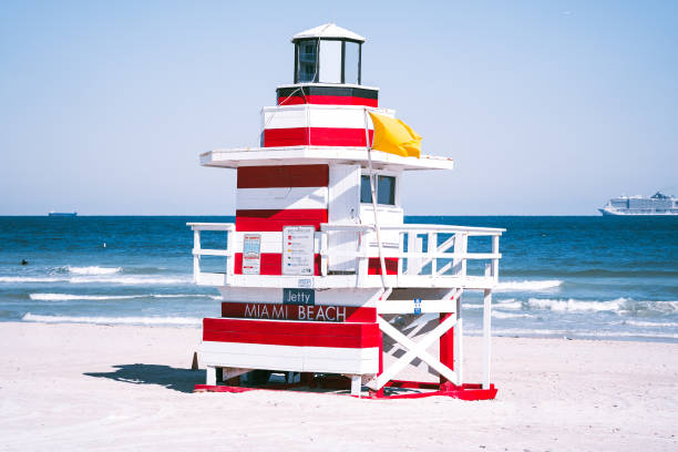 istock Lifeguard stand at Miami Beach, South Beach 1289091498