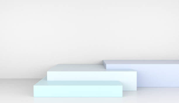 istock 3D Background with Geometric Shapes in Different Sizes 1289094687