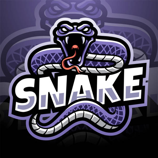Snake esport Illustration of Snake esport venom symbol stock illustrations