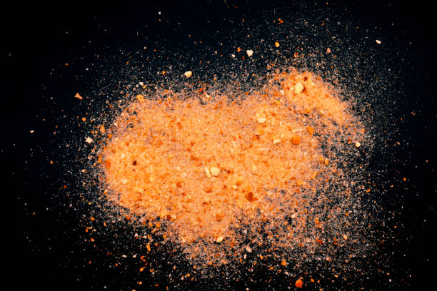 istock Pile of crumbled bread on a black background 1289099688