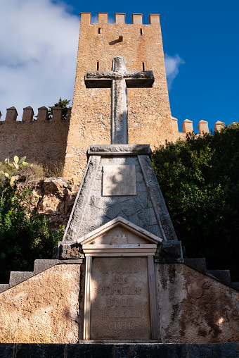 Monastery Santuari de Sant Salvador at Artà on balearic island Majorca. Mallorca, Spain - November 2010