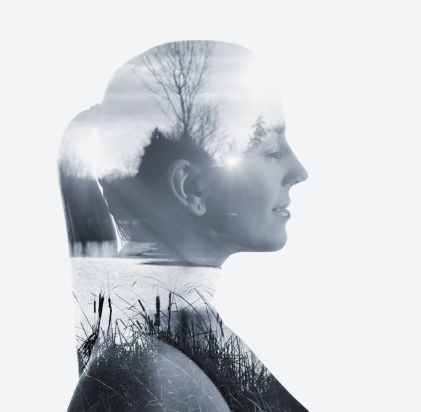 istock Multiple exposure of a young woman and nature 1289105809