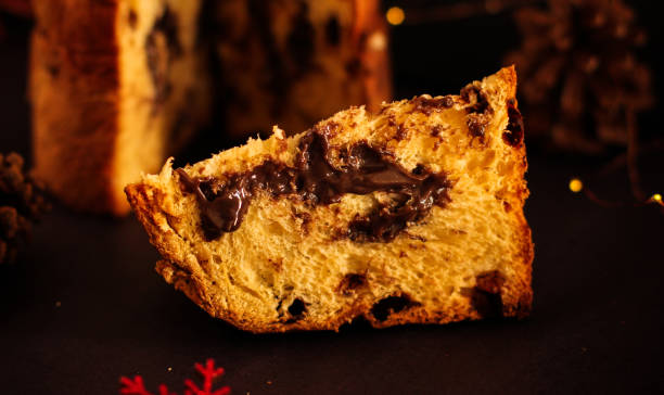 istock Brazilian Style Panetone filled with chocolate 1289107836