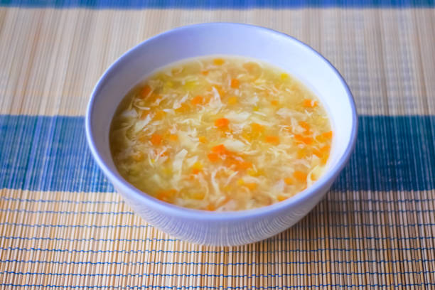 istock Vegetable soup on the table , vegan food background 1289113024