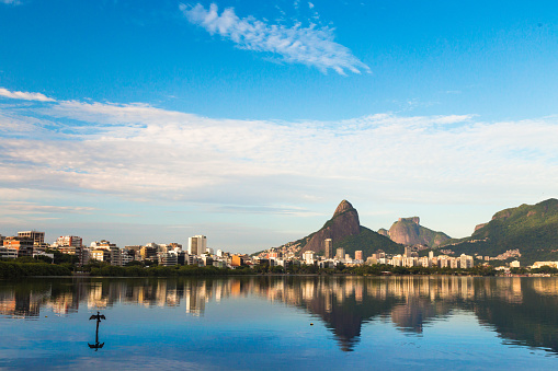 Rio de janeiro Brazil. May 24, 2022: Botafogo bay and beach.