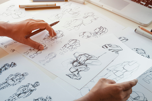 Animator Designer Development Designing Drawing Sketching Development ...