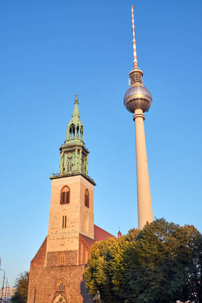 istock The famous Television Tower and the Marienkirche 1289132233