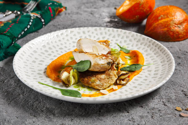 istock Chicken Breast with Pumpkin Puree 1289133020