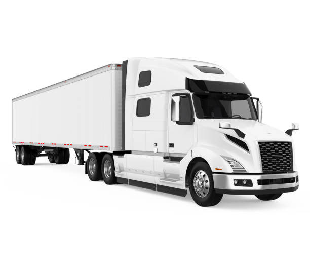 istock Semi-trailer Truck Isolated 1289140153