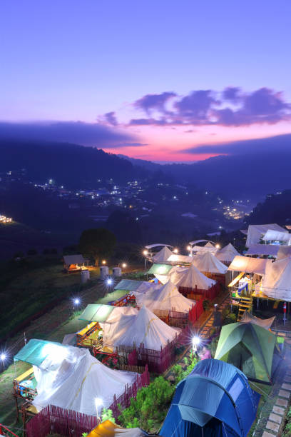 istock Mon jam mountain at during the sunrise for tourists rest on vacation 1289140722